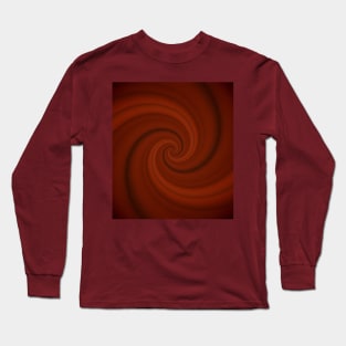 Abstract helix, swirling red funnel Long Sleeve T-Shirt